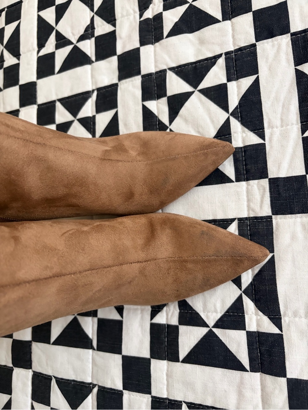 Jessica Simpson Tan Knee-High Pointed-Toe Stiletto Boots - Picture 3 of 5